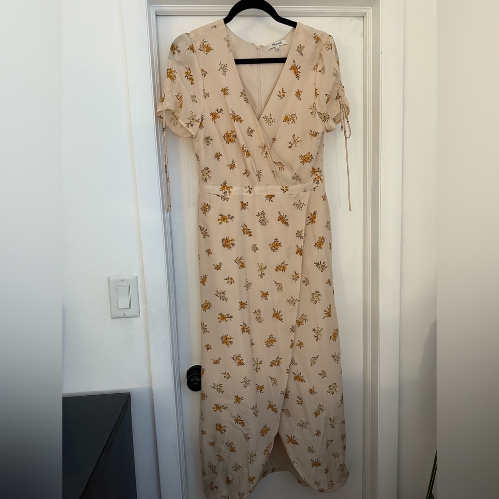 Madewell Silk Floral Dresss